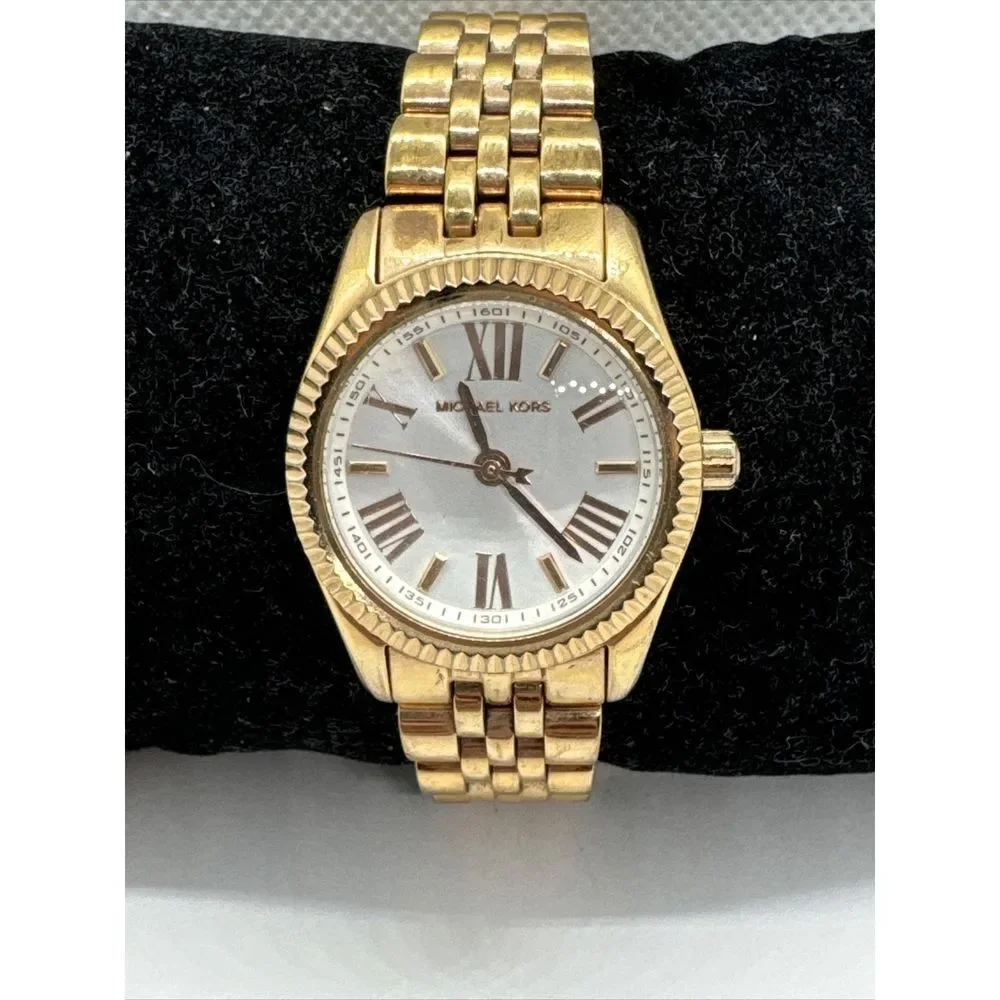 Michael Kors Lexington MK3230 Women's Rose Gold-Tone Analog Dial Watch JNA854